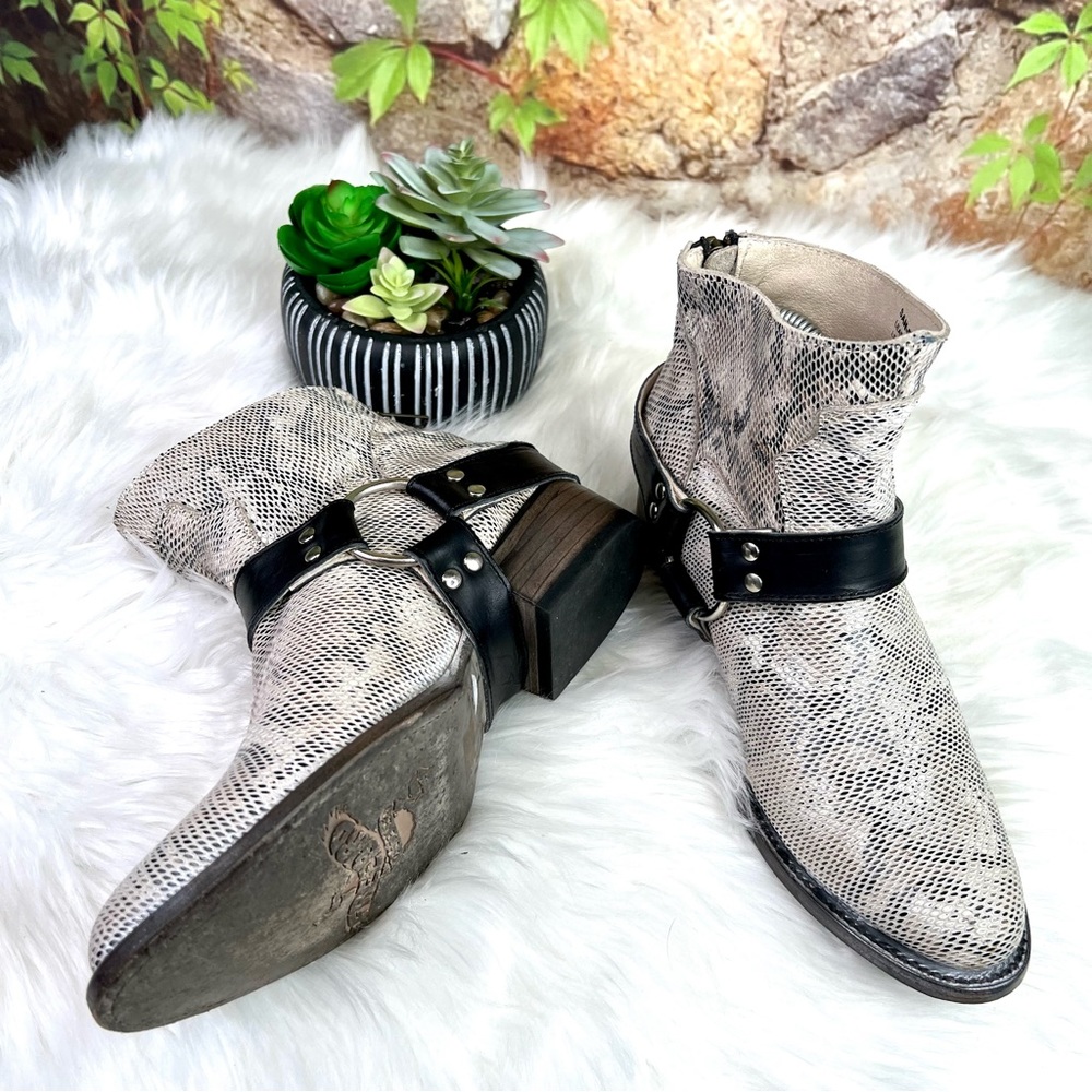 FREEBIRD Santiago Snake Leather Harness Boots, 7 - Picture 13 of 14